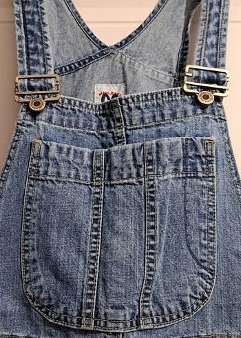 Kadın Mavi Denim Uzun Tulum - Görsel 4