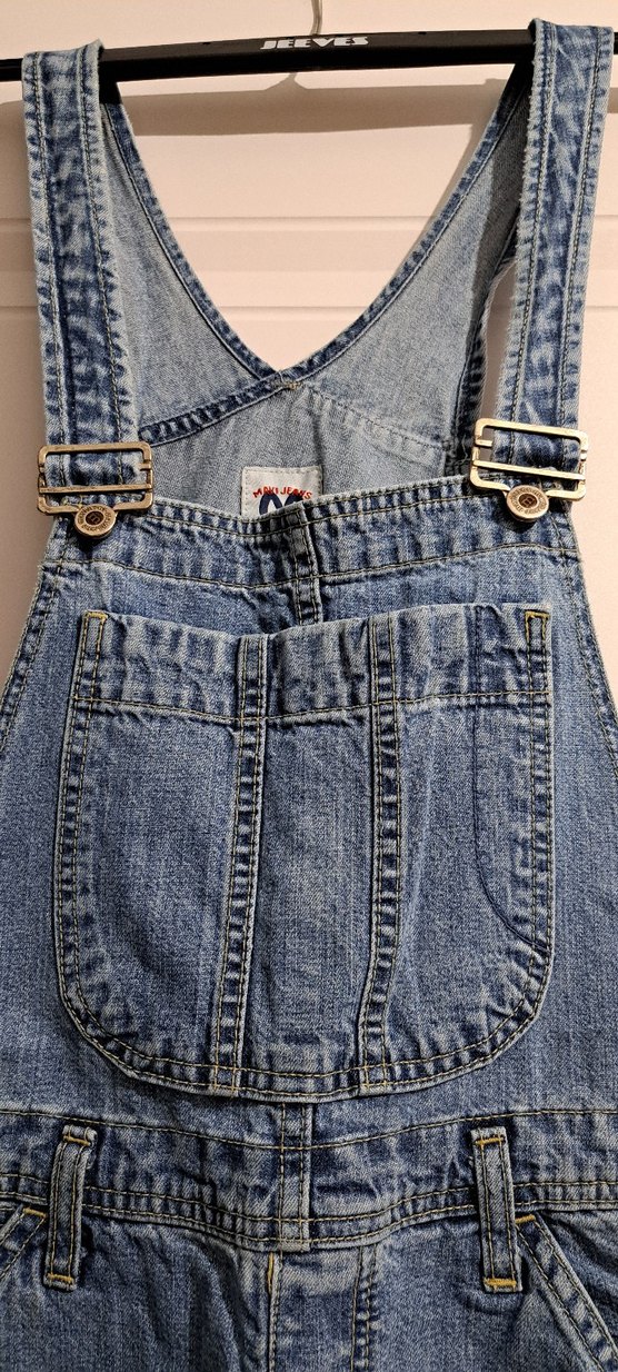 Kadın Mavi Denim Uzun Tulum - Görsel 4