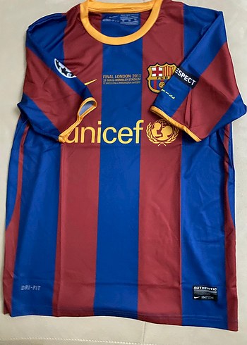 barcelona Erkek Kısa Kollu Baskılı EFSANEVİ Spor Forma - Görsel 2