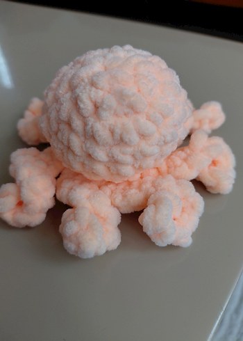 Pembe Örgü Ahtapot Oyuncak - Görsel 2