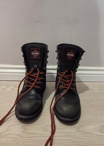 Harley Davidson Orijinal Harley Davidson Siyah Deri Bot