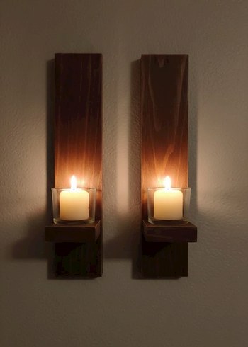 Koyu Bej Duvar Mumluk Seti - Görsel 3