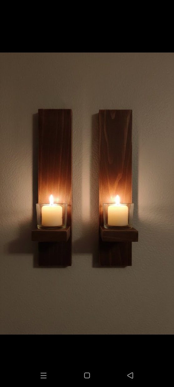 Koyu Bej Duvar Mumluk Seti - Görsel 3