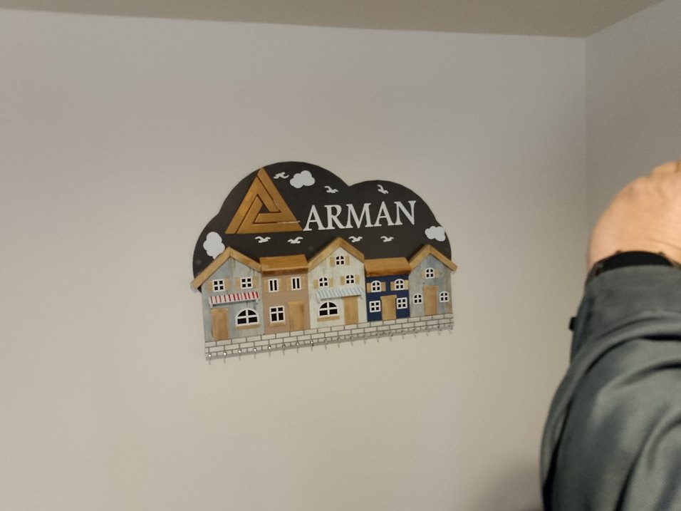 Altın Renkli Arman Duvar anahtarlık - Görsel 2