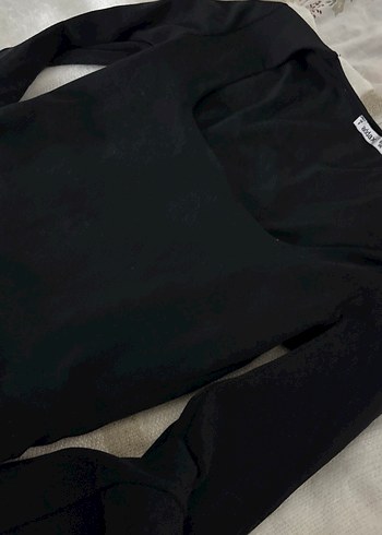 Siyah Kadın Uzun Kollu Bluz - Görsel 2