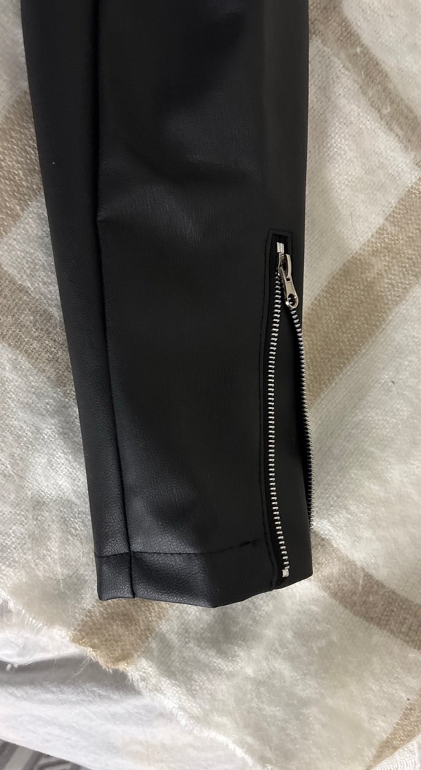 Siyah Deri Biker Ceket - Görsel 4