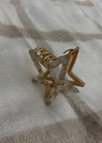 Altın Renkli Boncuklu Yıldız Saç Tokası - Görsel 2