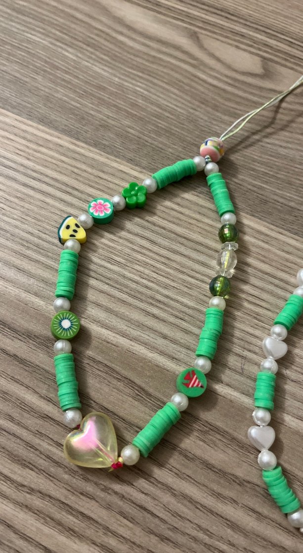 Yeşil Boncuklu Bohem Kadın Charm - Görsel 3