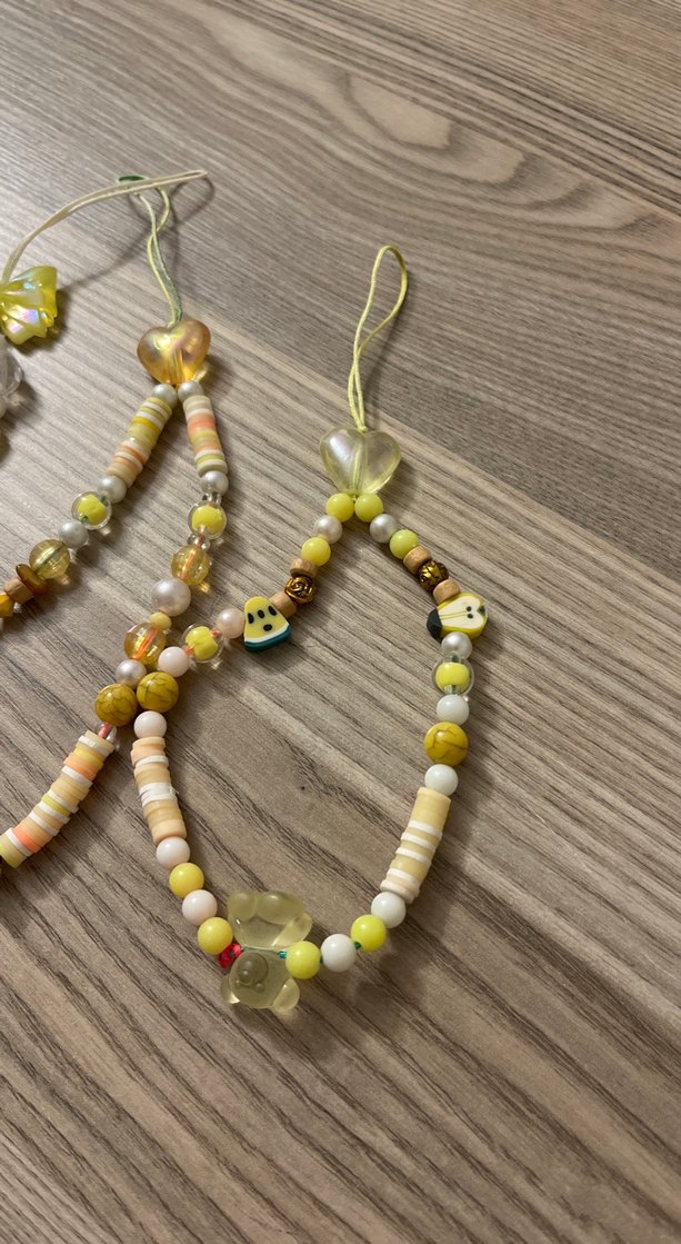 Sarı Boncuklu Kadın Charm tekli fiyat - Görsel 2