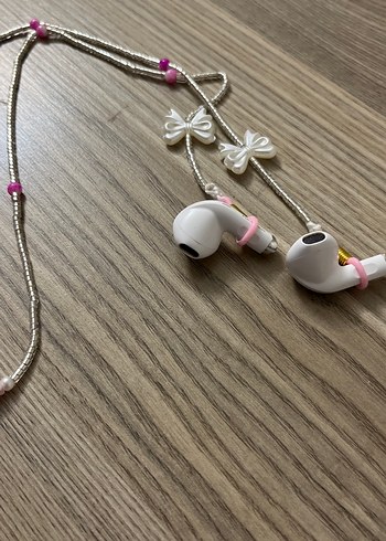 Pembe Boncuklu Çocuk Kulaklık Zinciri
Gözlük ipi - Görsel 5