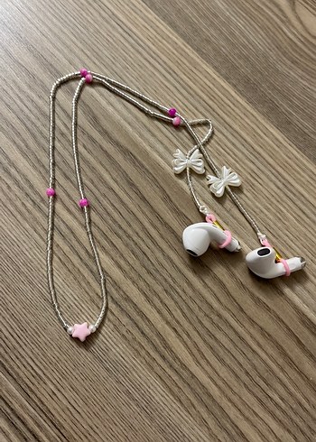 Pembe Boncuklu Çocuk Kulaklık Zinciri
Gözlük ipi - Görsel 3