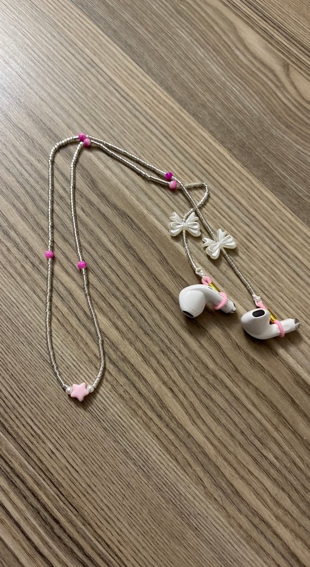 Pembe Boncuklu Çocuk Kulaklık Zinciri
Gözlük ipi - Görsel 3