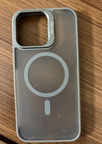 Düğmeli Gri Telefon Kılıfı - Görsel 2