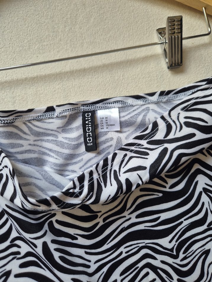 Zebra Desenli Mini Elbise - Görsel 2