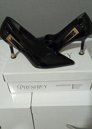 Siyah Tokalı Stiletto Topuklu Kadın Ayakkabı - Görsel 2