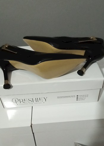 Siyah Tokalı Stiletto Topuklu Kadın Ayakkabı - Görsel 3