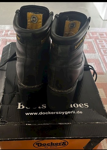 Siyah Deri Yüksek Topuklu Cat bot - Görsel 3