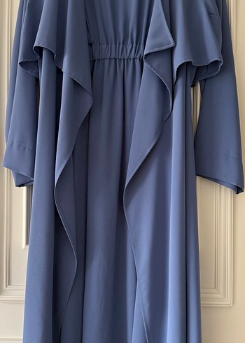 Uzun Mavi Kadın Kap - Görsel 2