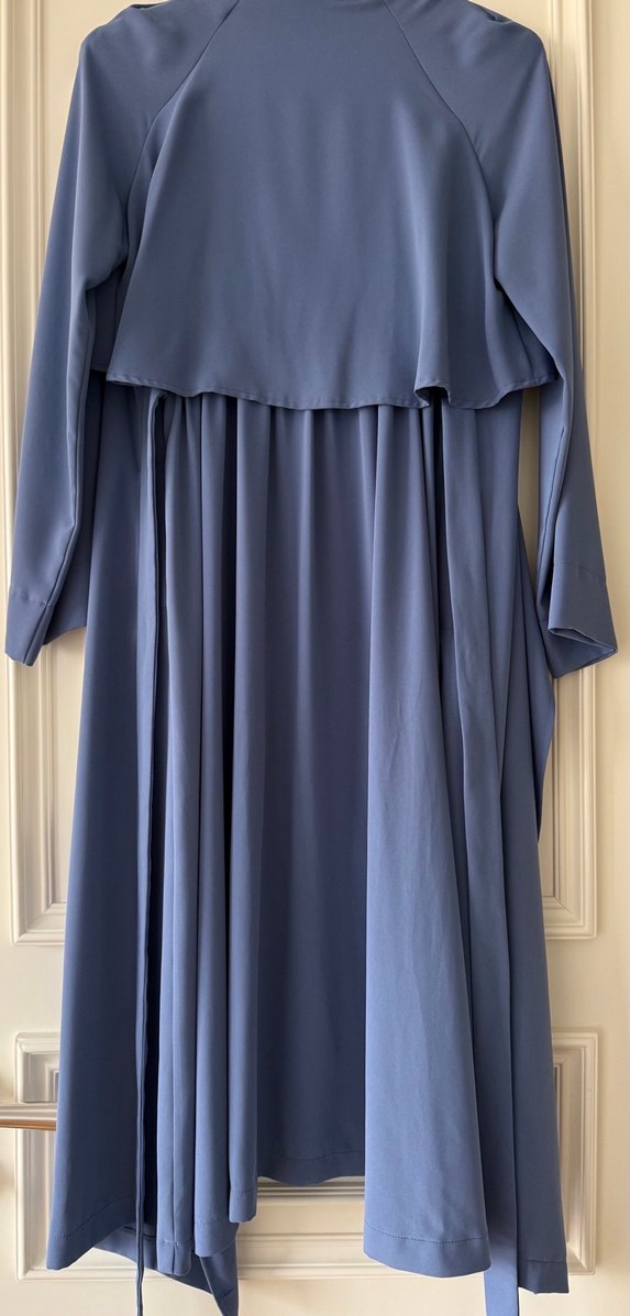 Uzun Mavi Kadın Kap - Görsel 3