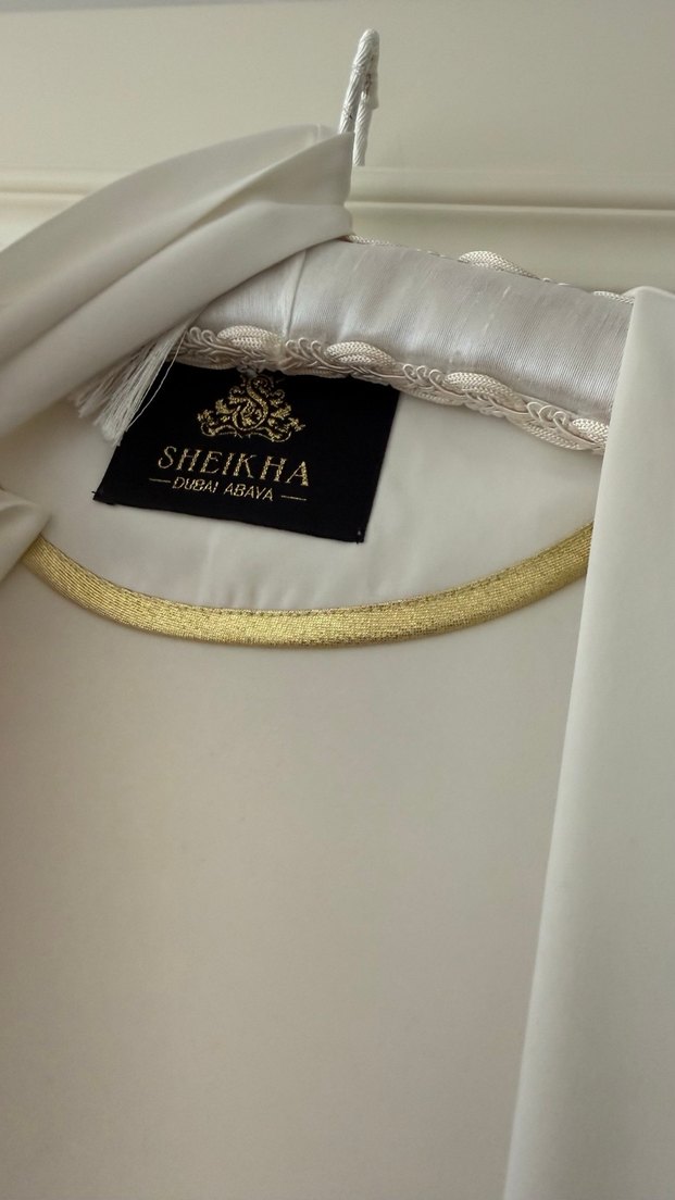 Beyaz Midi Boy Abaya - Görsel 3