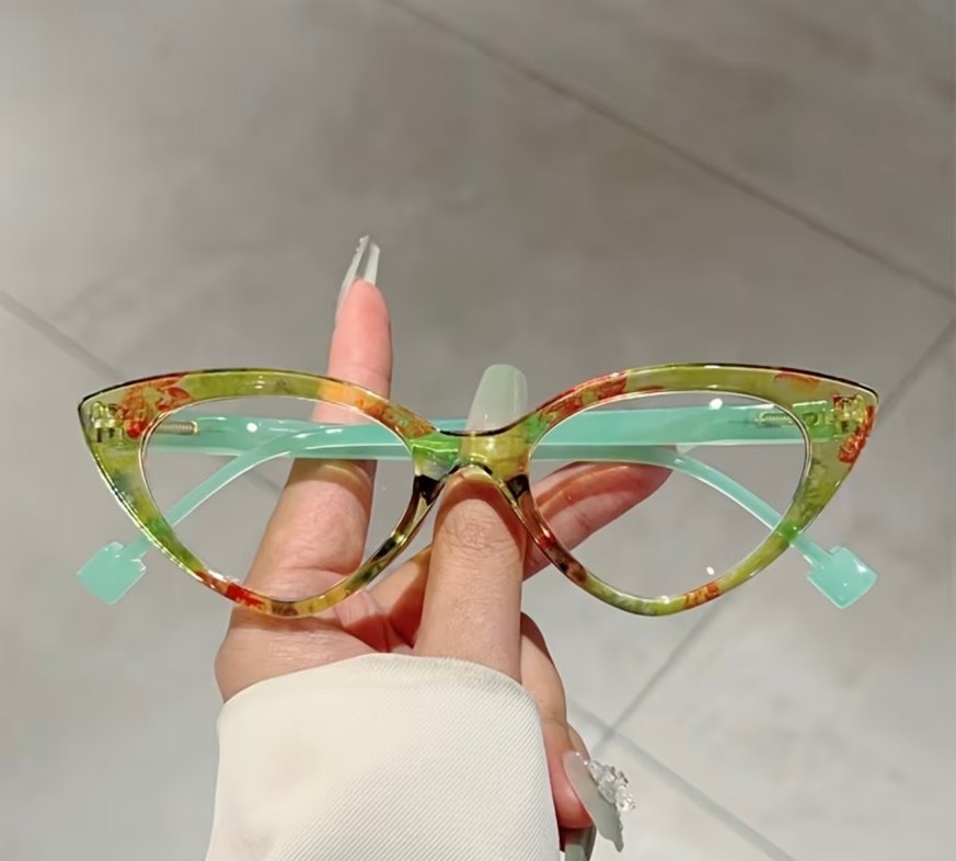 Şeffaf Çok Renkli Kadın Gözlüğü - Görsel 2