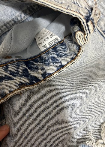 Gri Bol Kesim Kadın Jean Pantolon - Görsel 3