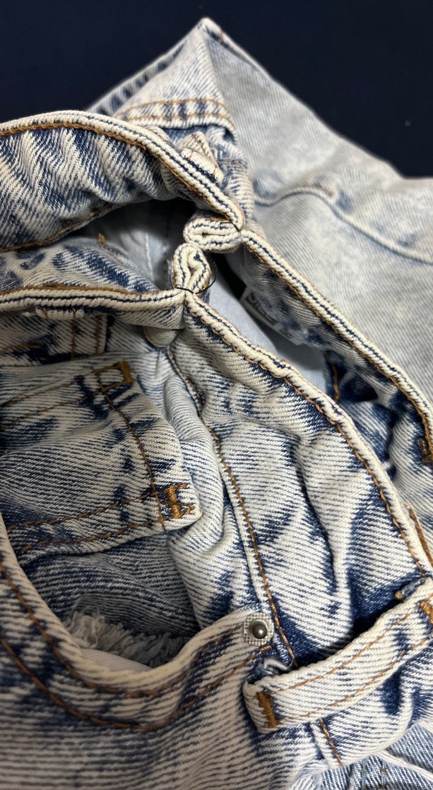 Gri Bol Kesim Kadın Jean Pantolon - Görsel 4