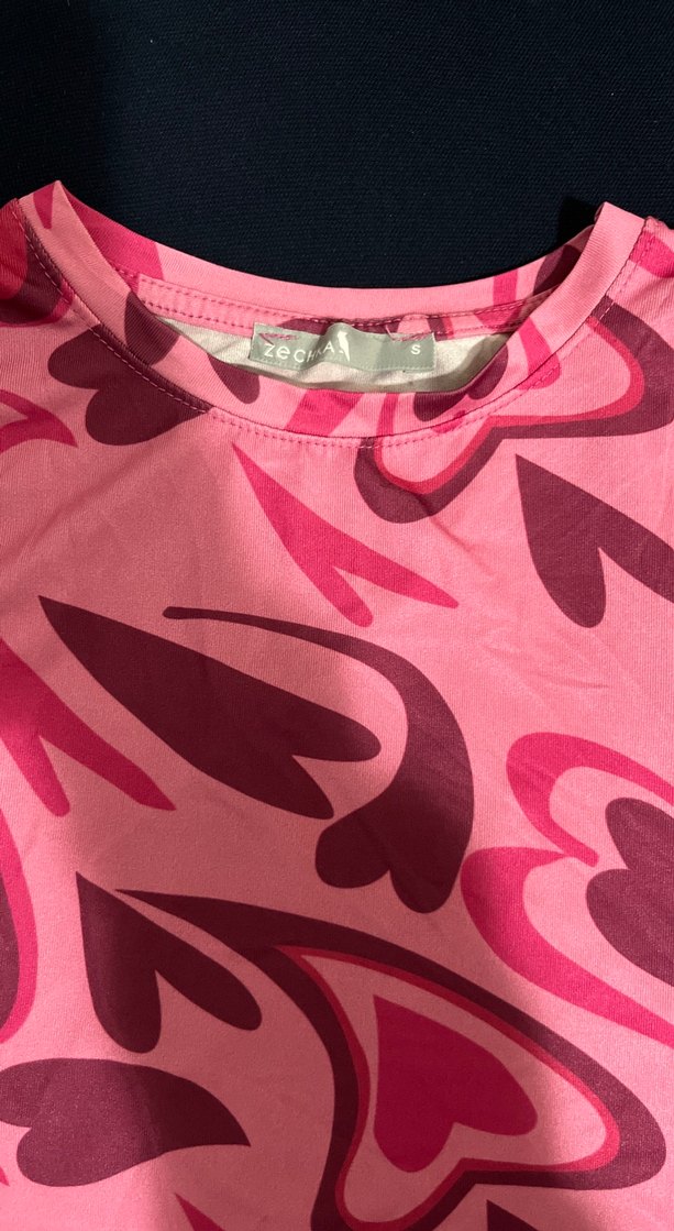 Pembe Bağlamalı Halter Yaka Crop - Görsel 2