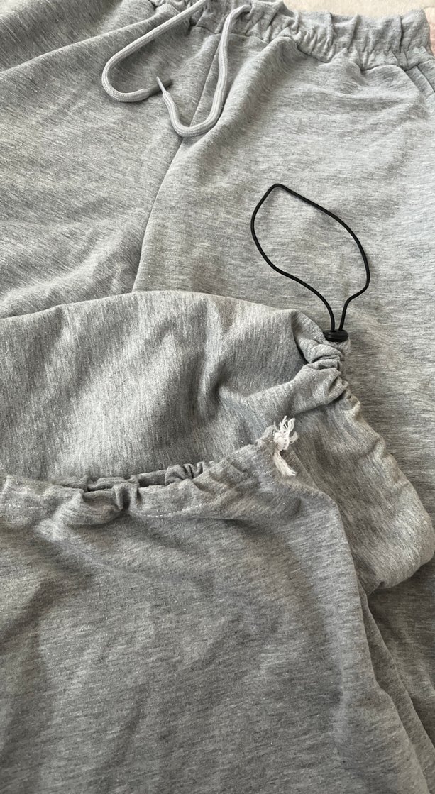 Gri Rahat Kesim Kadın Eşofman Altı - Görsel 2