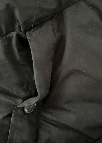 Siyah Fermuarlı Kadın Midi Kaban - Görsel 4