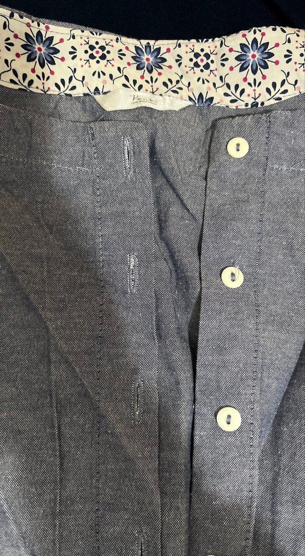 Düğmeli açık lacivert elbise - Görsel 2