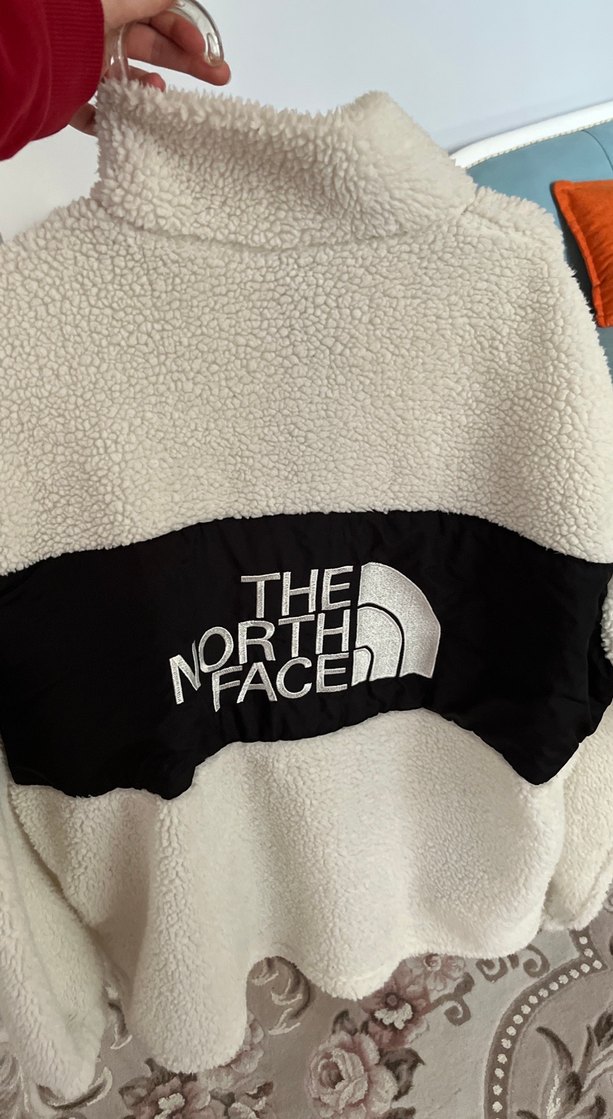 The North Face Beyaz Siyah Fermuarlı Erkek Sweatshirt - Görsel 3