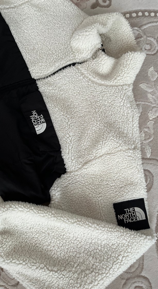 The North Face Beyaz Siyah Fermuarlı Erkek Sweatshirt - Görsel 2