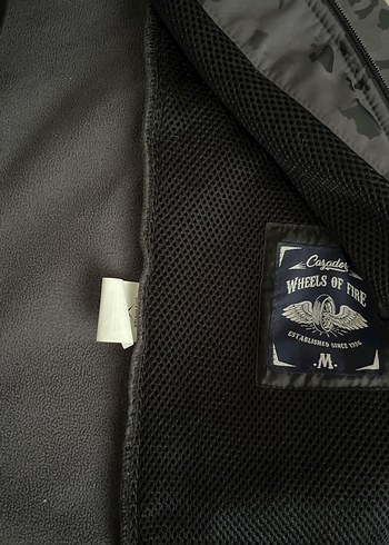 Erkek Kamuflaj Fermuarlı Siyah Ceket - Görsel 2