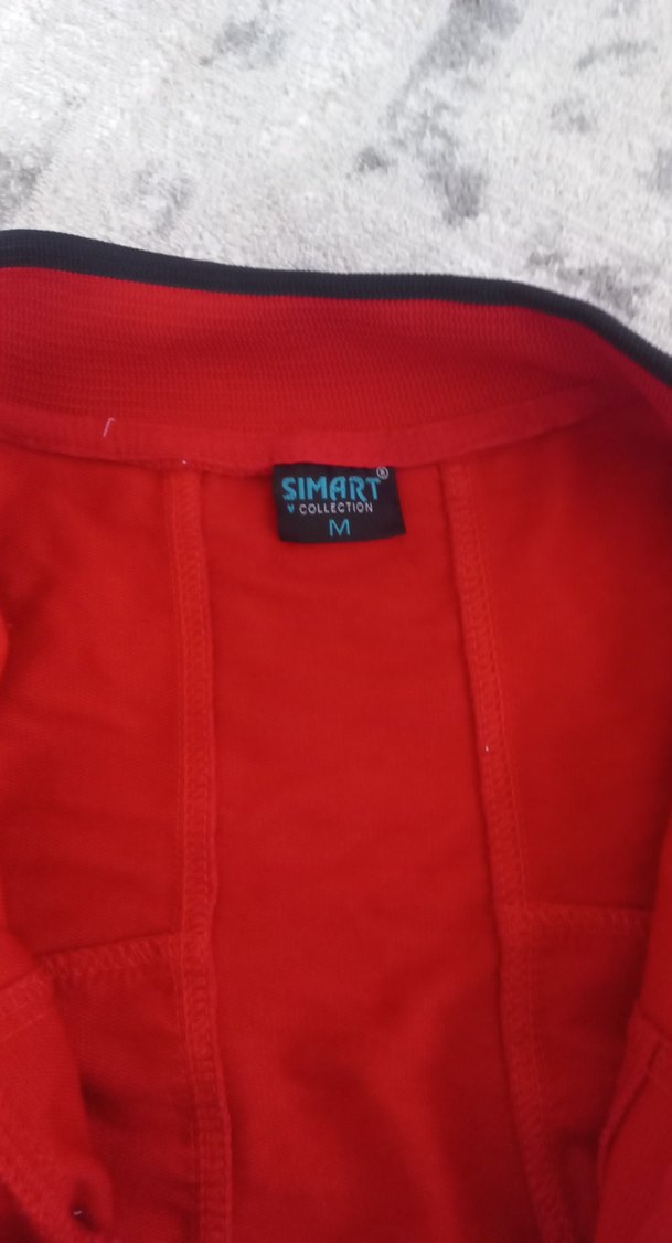 Kırmızı Fermuarlı Erkek Çocuk esofman ustu - Görsel 2