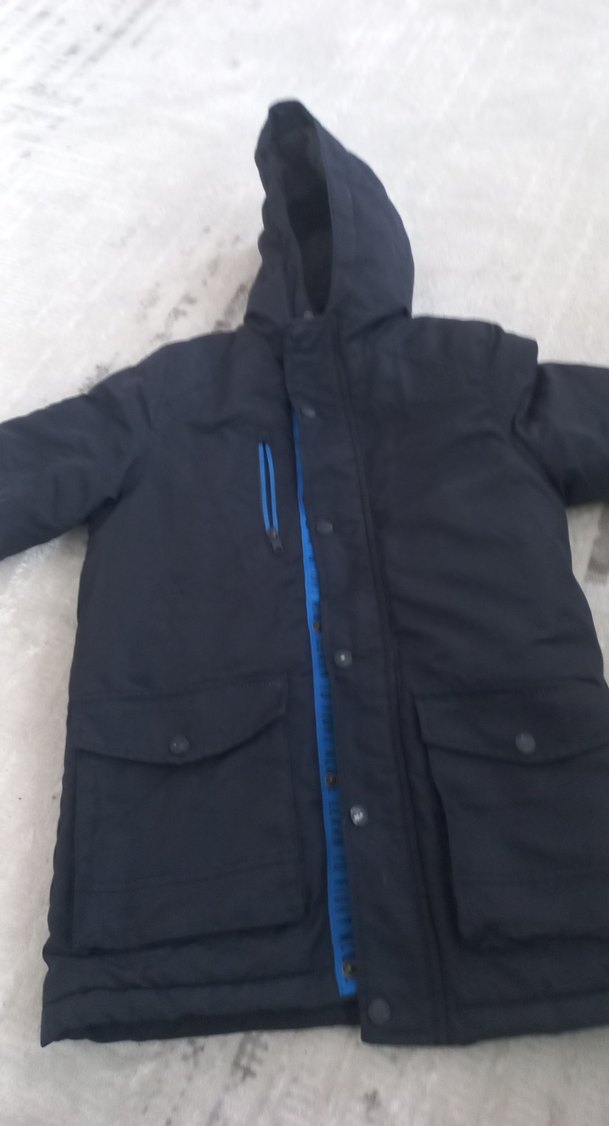 Erkek Çocuk Gri Fermuarlı Ceket - Görsel 5