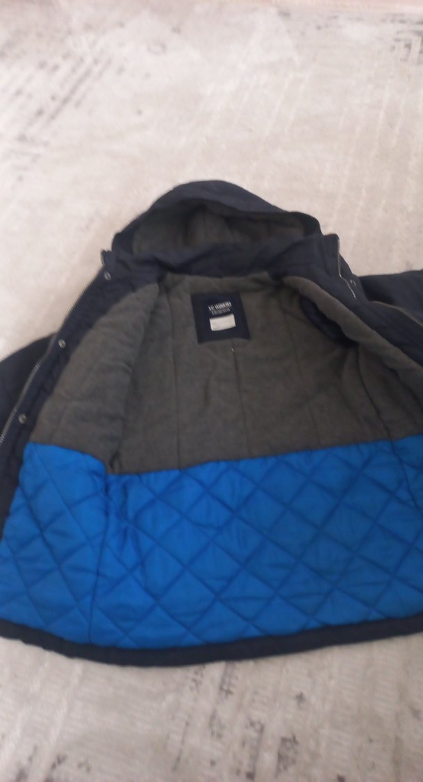 Erkek Çocuk Gri Fermuarlı Ceket - Görsel 3