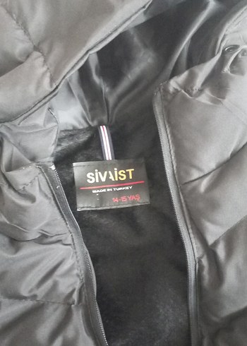 Kadın Siyah Kapüşonlu Fermuarlı Kış Montu - Görsel 4