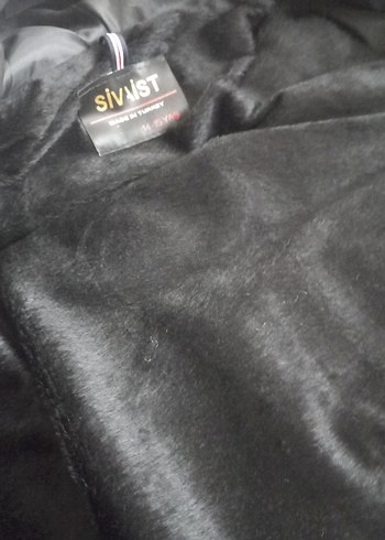 Kadın Siyah Kapüşonlu Fermuarlı Kış Montu - Görsel 5