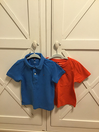 xs Beden mavi Renk Tommy Hilfiger 3 yaş Polo ve tişört