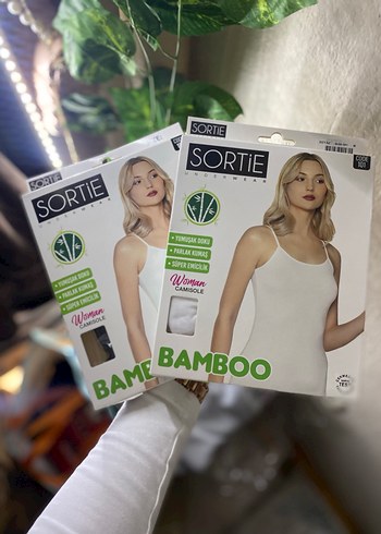 Bej Mini Kadın Atlet - Sortie Bamboo - Görsel 2