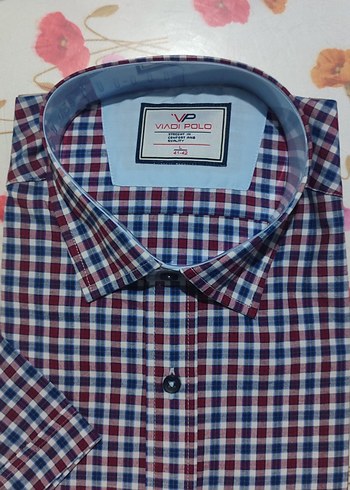 Bordo Kareli uzun Kollu Erkek Gömlek - Görsel 2