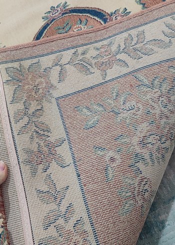 Bej Çiçek Desenli Klasik Halı - Görsel 3