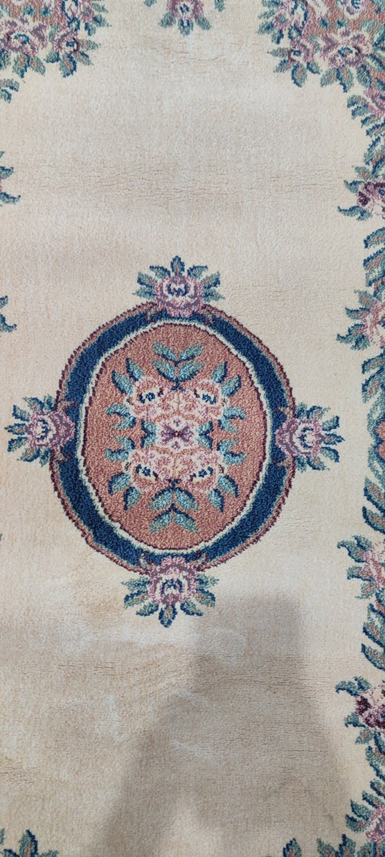 Bej Çiçek Desenli Klasik Halı - Görsel 2