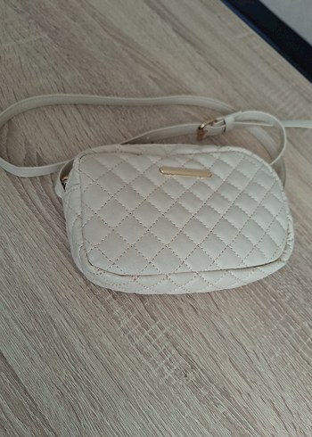 Beyaz Deri Kadın El Çantası - Görsel 3