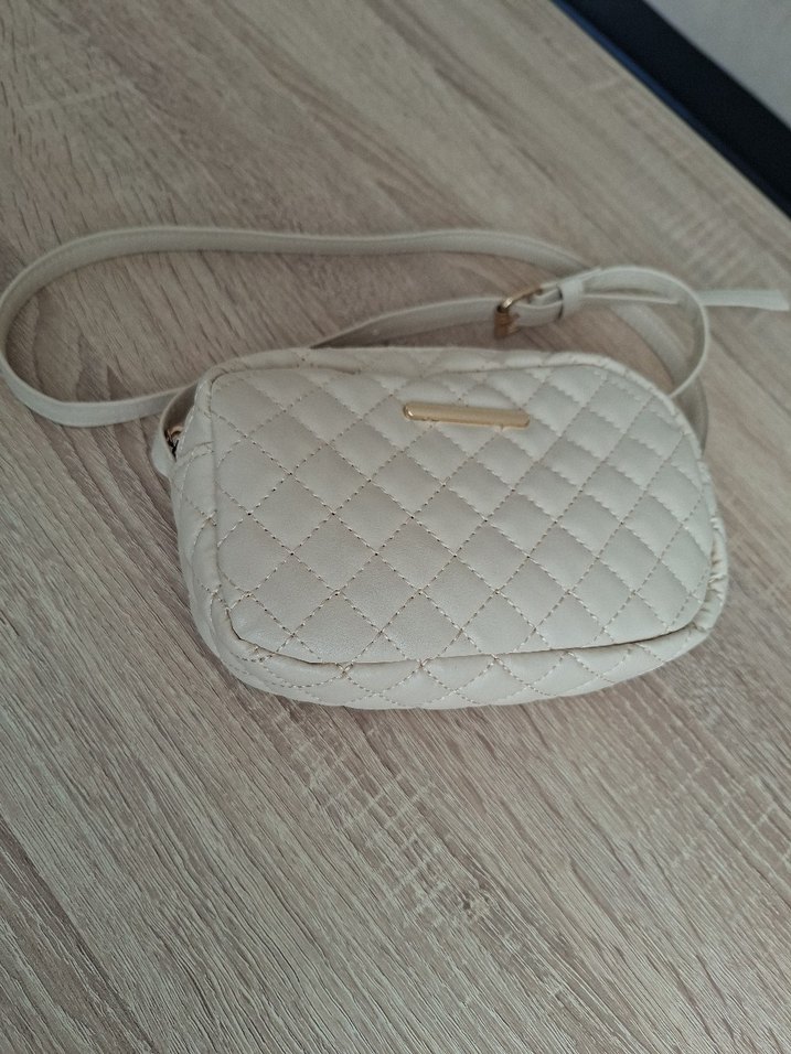 Beyaz Deri Kadın El Çantası - Görsel 3