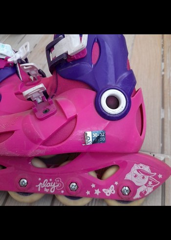 Renkli Pembe Çocuk Pateni 30_32 noya uygun - Görsel 3