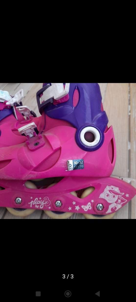 Renkli Pembe Çocuk Pateni 30_32 noya uygun - Görsel 3