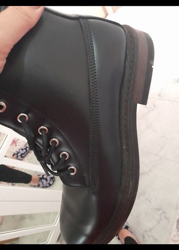 Siyah Deri Topuklu Minimalist Erkek Botu - Görsel 5