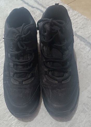 Siyah Bağcıklı Erkek Spor Ayakkabı - Görsel 2